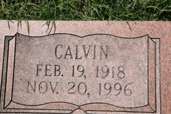 Calvin Nelson gravestone, Class of 1936