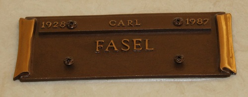 Carl Fasel gravestone, Class of 1946