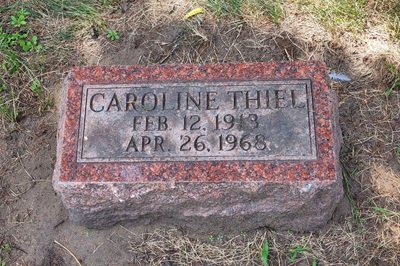 Caroline (Betty) Thiel gravestone, Class of 1930