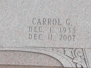 Carrol "Spike" Kelley gravestone, Class of 1953