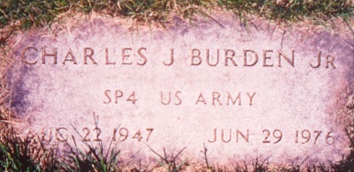 Charles (Chuck) Burden, Jr. gravestone, Class of 1965