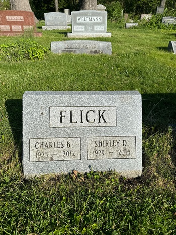Charles Flick, Jr. gravestone, Class of 1943
