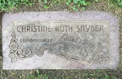 Christine Snyder gravestone, Class of 1970