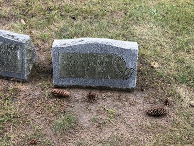 Clara Ewigleben Kramer gravestone, Class of 1947