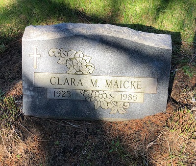 Clara Fifield Maicke gravestone, Class of 1941
