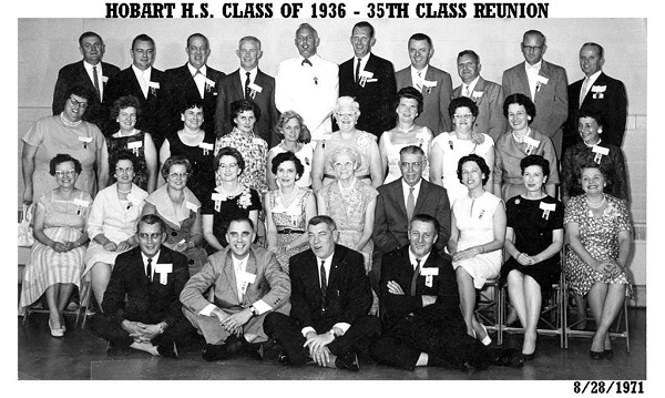 HHS Class of 1936, 35th Reunion, August 1971