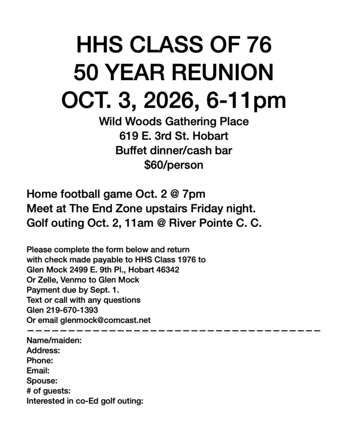 Class of 1976 50th reunion