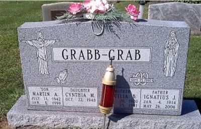 Cynthia Grabb gravestone, Class of 1966