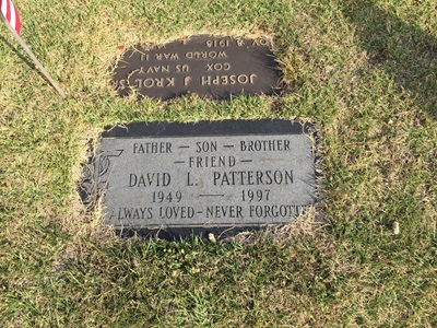 David Patterson gravestone, Class of 1967