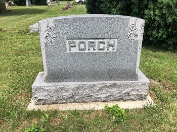 Dennis Porch Comer gravestone, Class of 1956