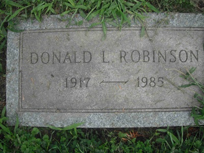 Donald Robinson gravestone, Class of 1935