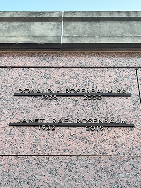 Donald Rosenbaum Sr. gravestonr, Class of 1948