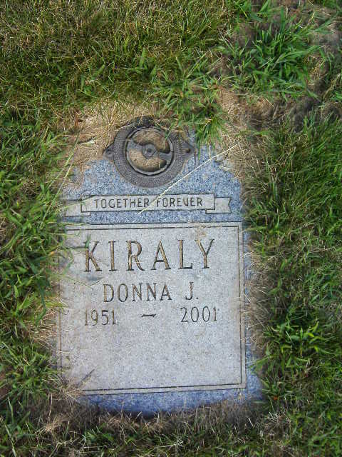 Donna Pavelka Kiraly gravestone, Class of 1970