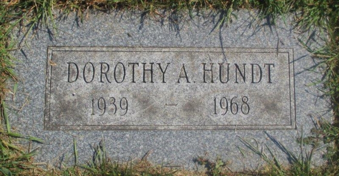 Dorothy Seberger Hundt gravestone, Class of 1958