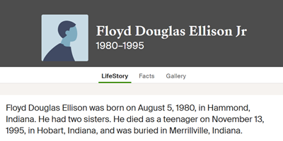 Doug Ellison life info, Class of 1998