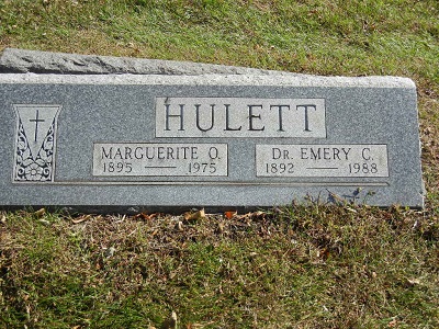 Dr. Emery Hulett gravestone, Teacher