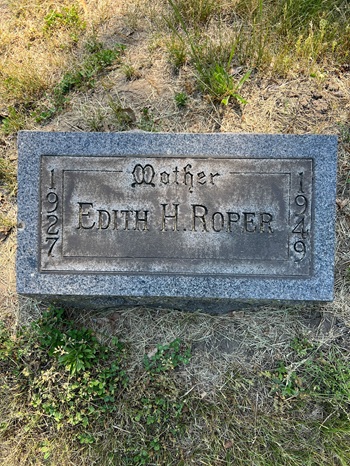 Edith Shearer Roper gravestone, Class of 1946