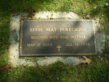 Effie May Ball Peregrine gravestone, Class of 1939