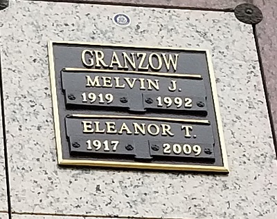 Eleanor Tromble Granzow gravestone, Class of 1936