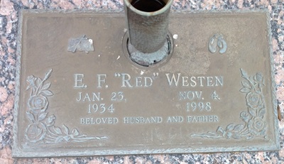 Elmer Westen gravestone, Class of 1952