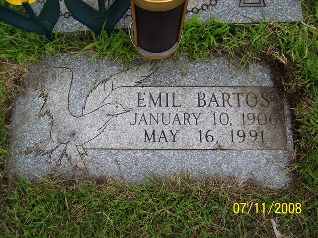 Emil Bartos gravestone, Class of 1923