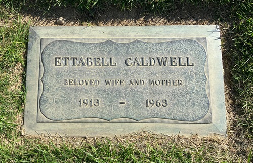 Ettabell Reed Caldwell gravestone, Class of 1930