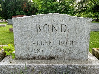 Evelyn Lundahl Bond gravestone, Class of 1943
