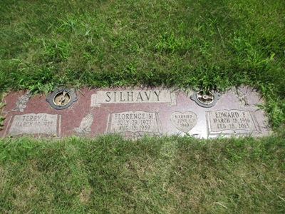 Florence Cook Silhavy gravestone, Class of 1939