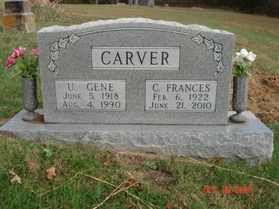 Frances Rhoades Carver gravestone, Class of 1939
