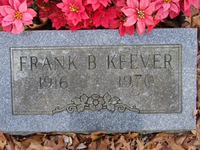 Frank Keever gravestone, Class of 1934