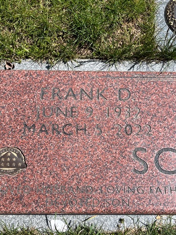 Frank Schutt gravestone, Class of 1950