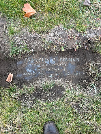 Franklin Farnan gravestone, Class of 1933
