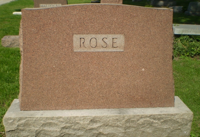 Fred Rose gravestone, Class of 1913