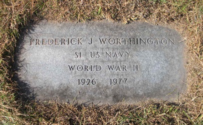 Frederick John "Jack" Worthington gravestone, Class of 1944