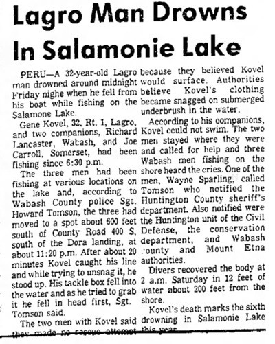 Gene Kovel obit article, Class of 1958