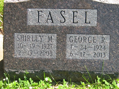 George Fasel gravestone, Class of 1943