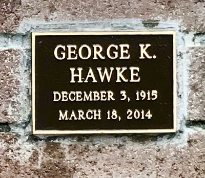 George Hawke gravestone, Class of 1934