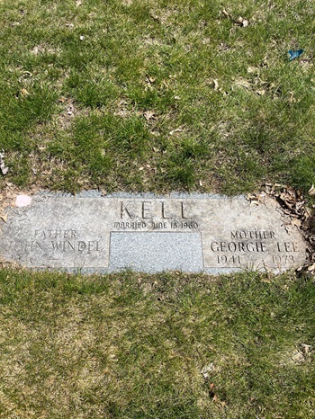 Georgie Lee Gray Kell gravestone, Class of 1960