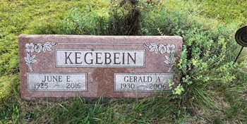 Gerald Kegebein gravestone, Class of 1948