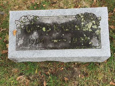 Gerald "Jerry" Keilman gravestone, Class of 1922
