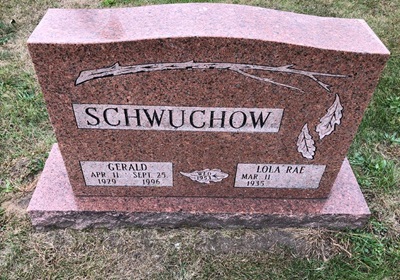 Gerald Schwuchow gravestone, Class of 1948