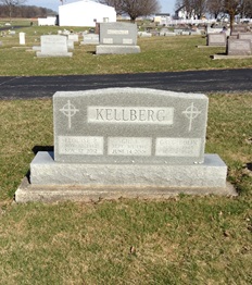 Gilbert (Gil) Kellberg gravestone, Class of 1934