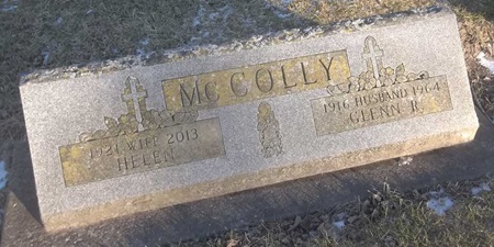 Glenn Richard "Dick" McColly gravestone, Class of 1935