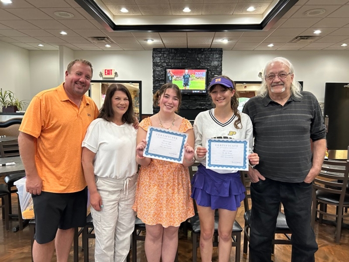 Grace Krejci, Isis Fleming, and parents