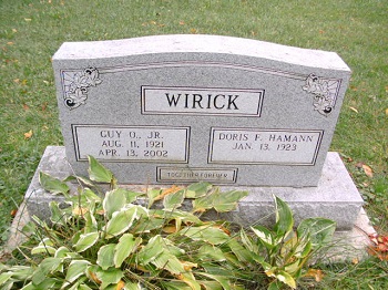 Guy Wirick, Jr. gravestone, Class of 1939