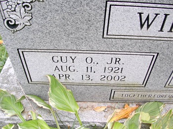 Guy Wirick, Jr. gravestone, Class of 1939