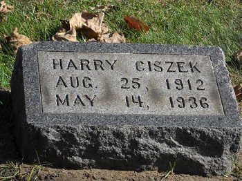 Harry Ciszek gravestone, Class of 1930