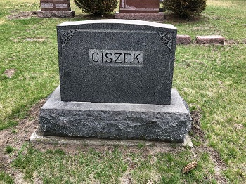 Harry Ciszek gravestone, Class of 1930