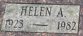 Helen Jensen Olsen gravestone, Class of 1940