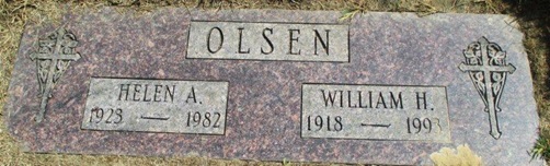 Helen Jensen Olsen gravestone, Class of 1940